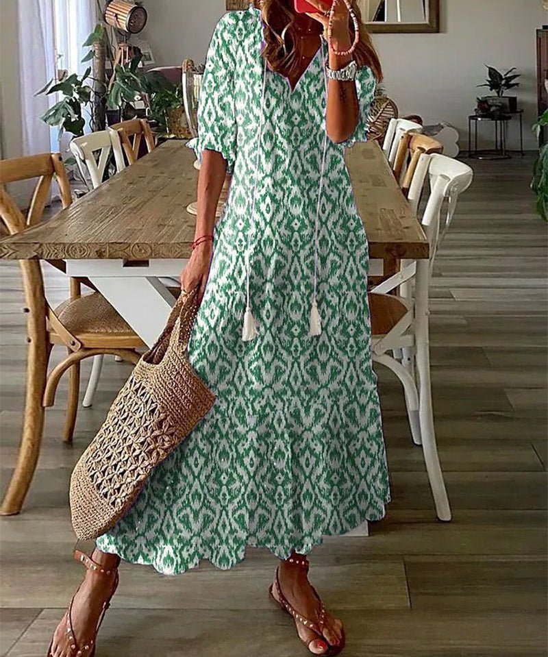 Brigid | Boho Kleid mit Bauchbedeckung