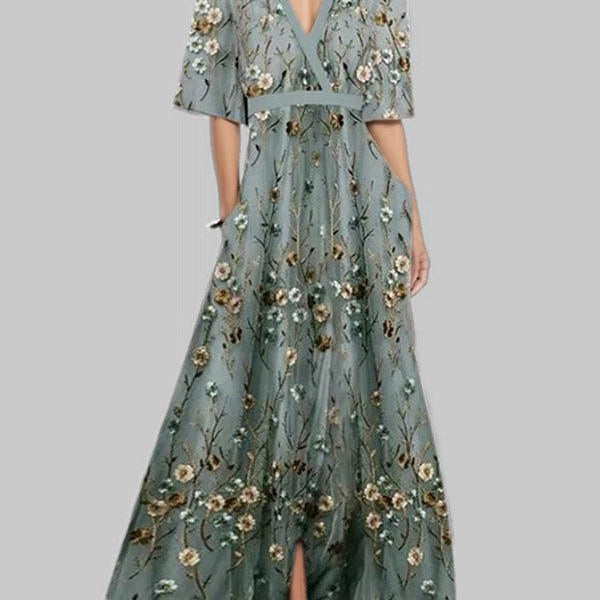Mathilda | Elegants Set Maxi Midikleid Glamour für die Küste
