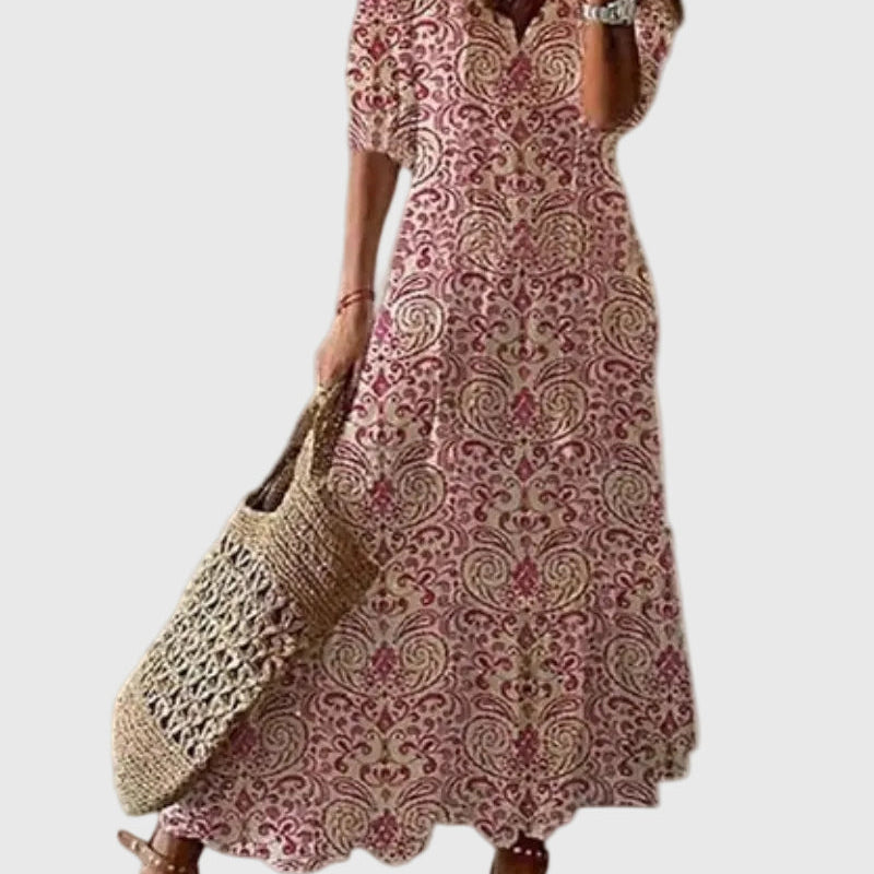Muireann | Vintage Boho Maxi Sommerkleid