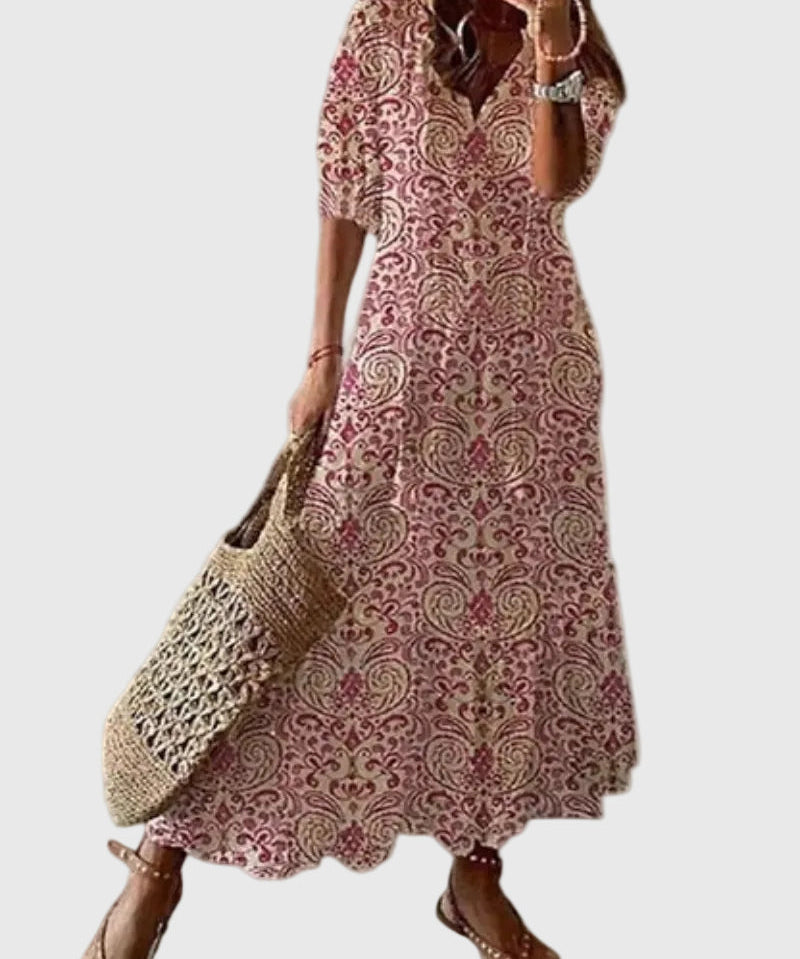 Muireann | Vintage Boho Maxikleid für den Sommer