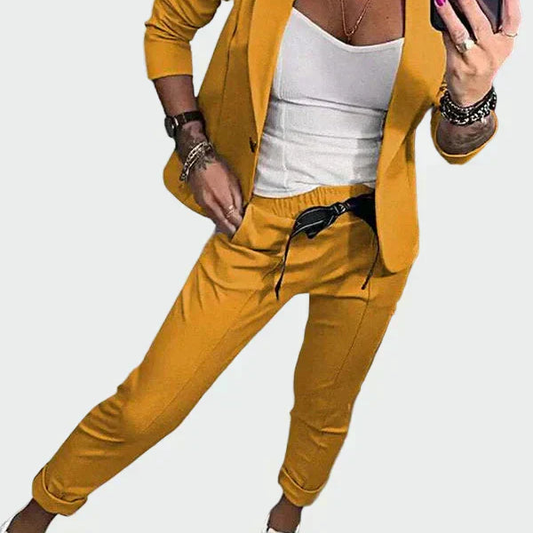 Bebhinn | Damen Lockere Hose und Blazer Set