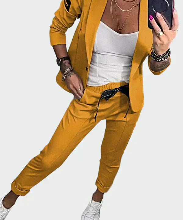 Bebhinn | Damen Lockere Hose und Blazer Set