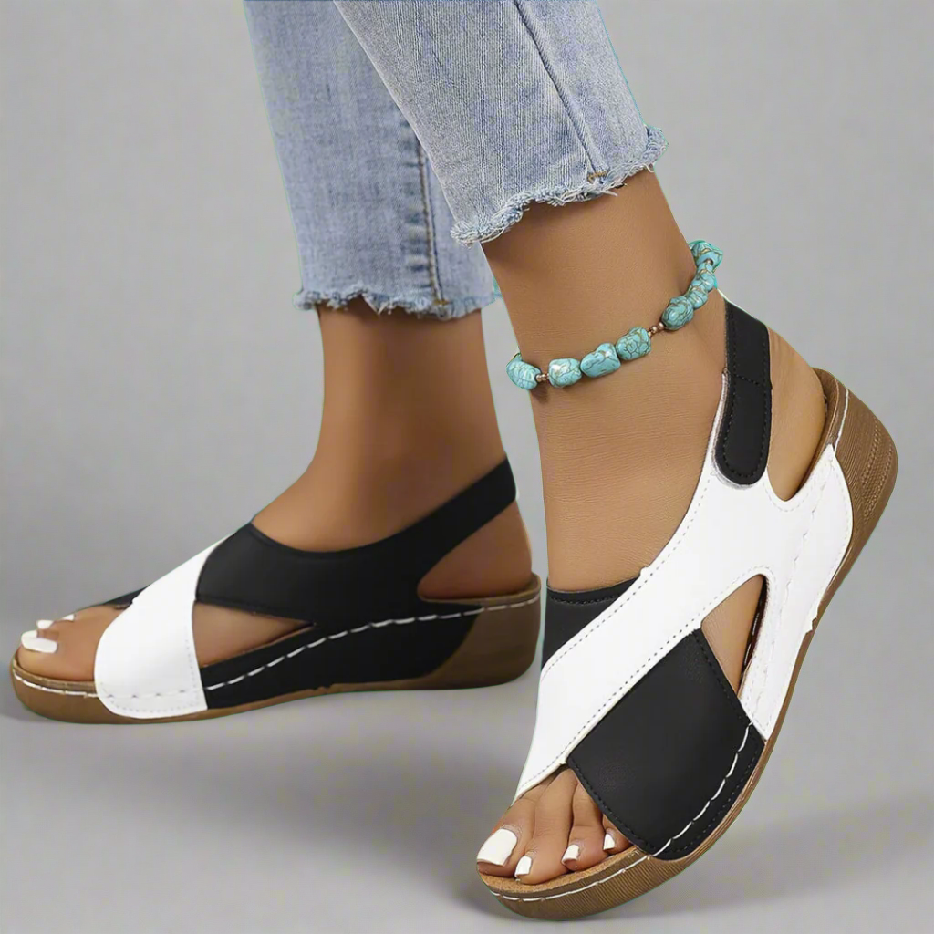 Liadain | Farbblock-Orthopädische Sandalen