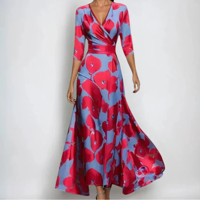 Éabha | Elegantes Blumen Kleid