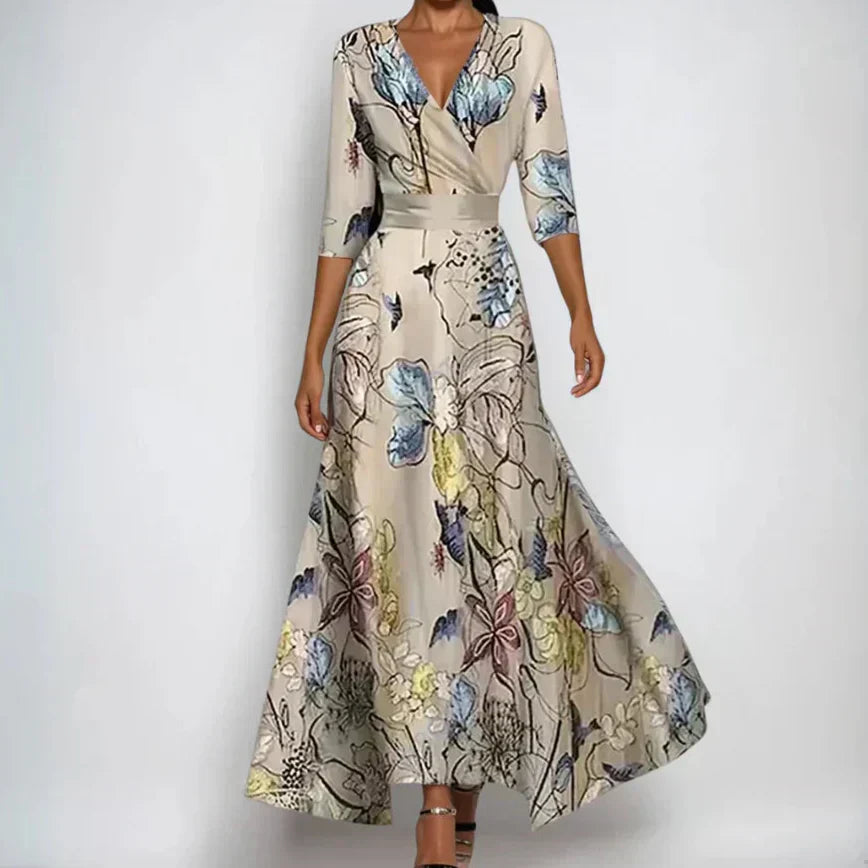 Éabha | Elegantes Blumen Kleid