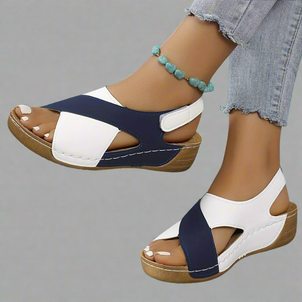Liadain | Farbblock-Orthopädische Sandalen