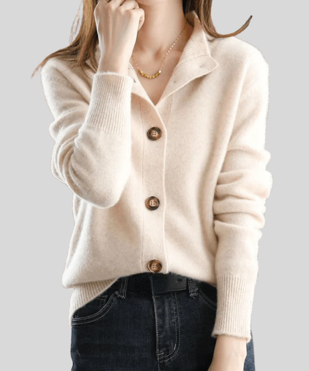 Saoirse | Retro-Style Cashmere Cardigan
