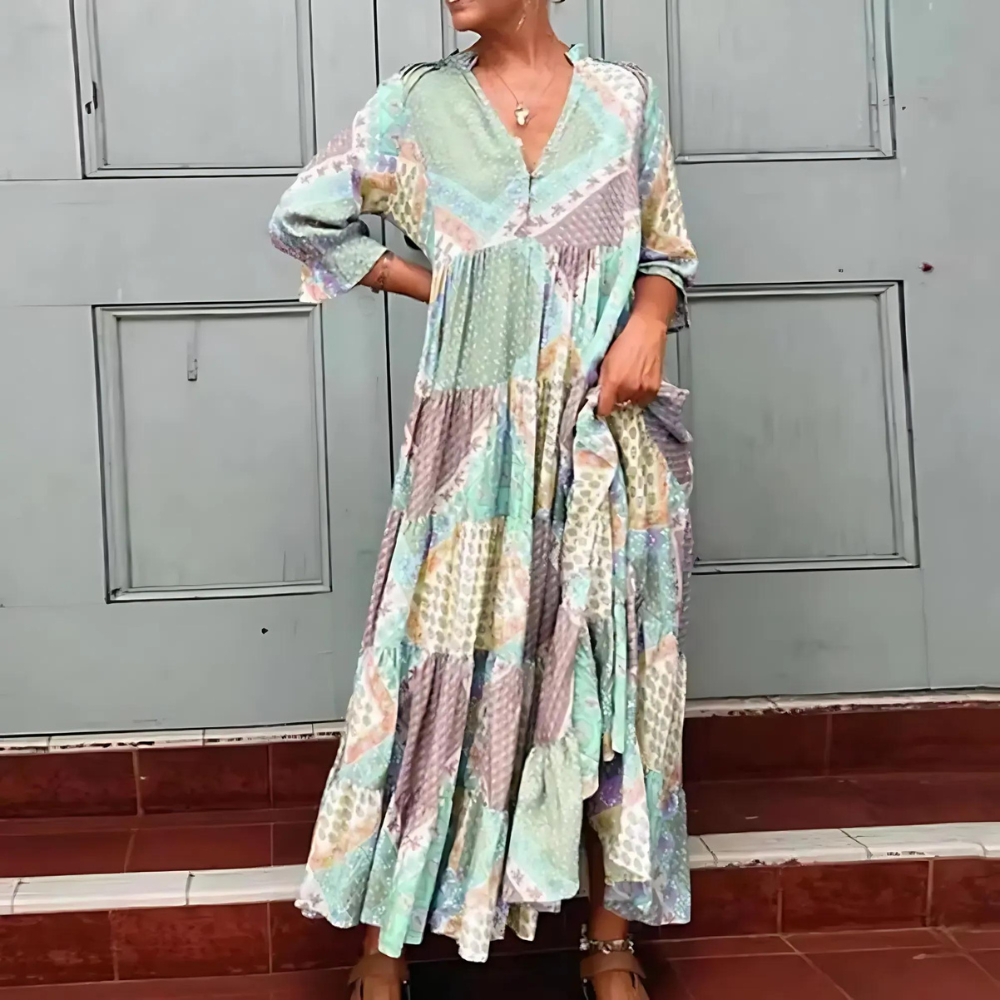 Labhaoise | Elegantes Bedrucktes Kleid