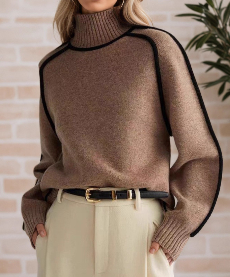 Sile | Eleganter Hochkragen-Pullover