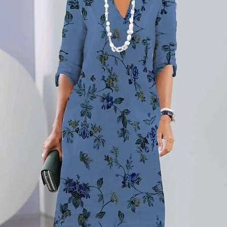 Bríd | Gestuftes Blumenkleid