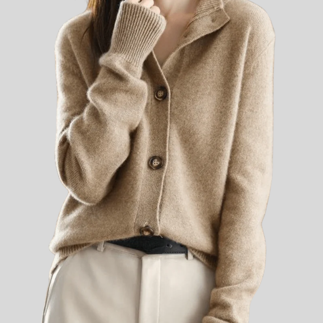 Saoirse | Retro-Style Cashmere Cardigan