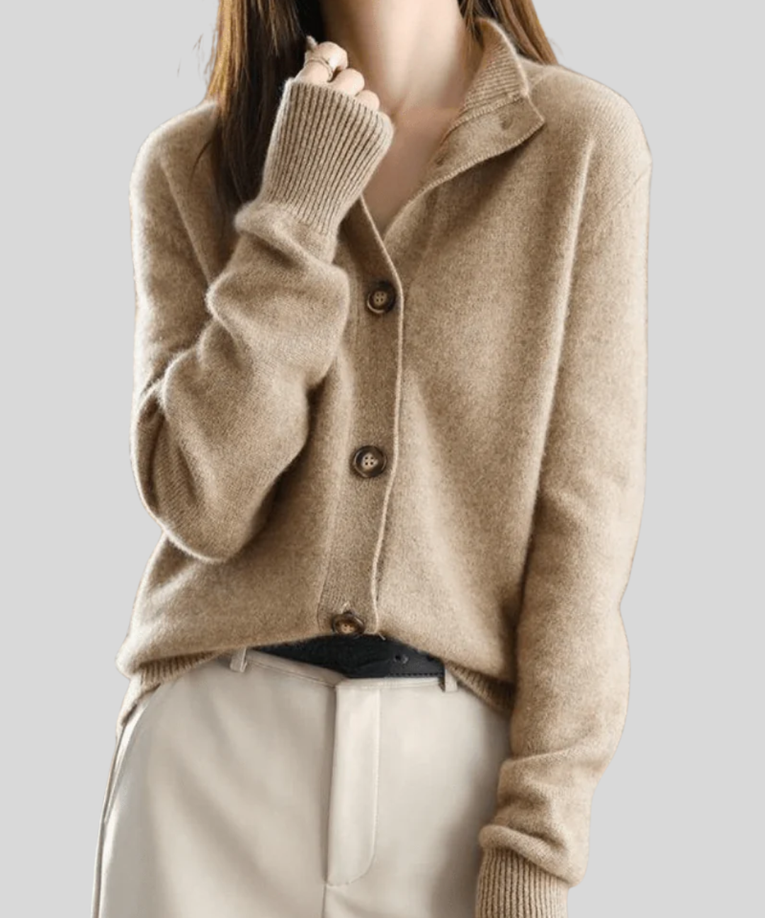 Saoirse | Retro-Style Cashmere Cardigan