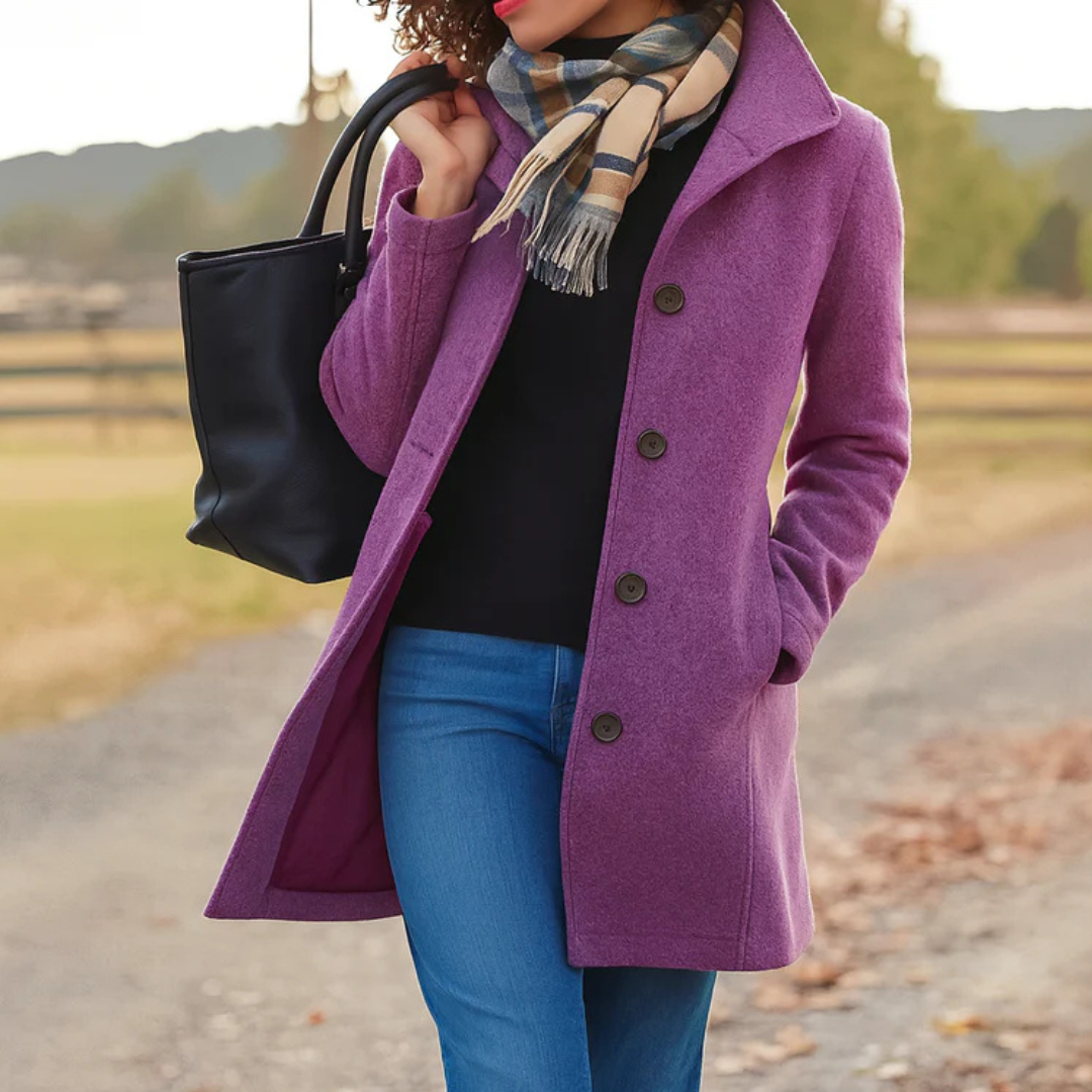 Caitriona | Ein-Knopf-Mantel