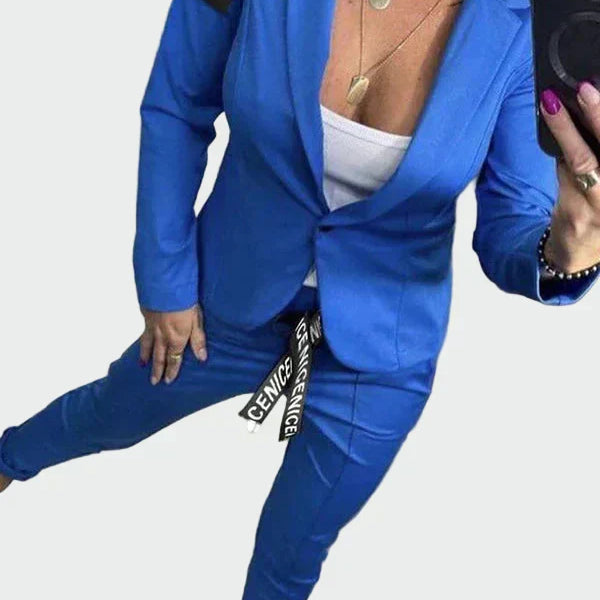 Bebhinn | Damen Lockere Hose und Blazer Set