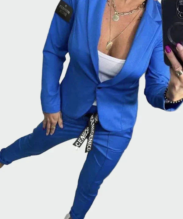 Bebhinn | Damen Lockere Hose und Blazer Set