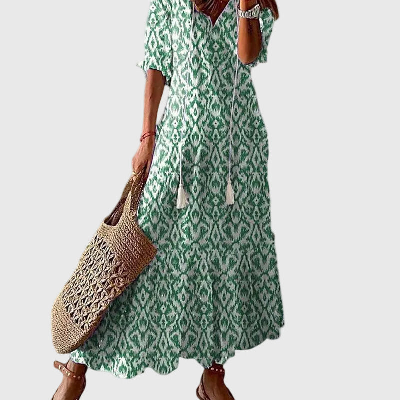 Muireann | Vintage Boho Maxi Sommerkleid