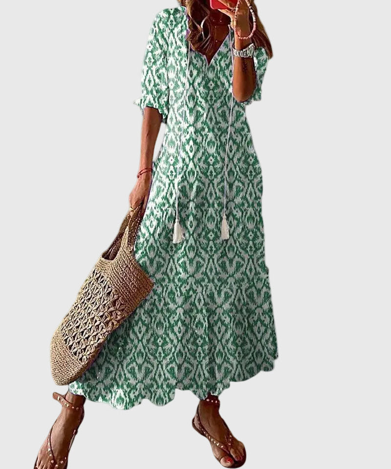 Muireann | Vintage Boho Maxikleid für den Sommer