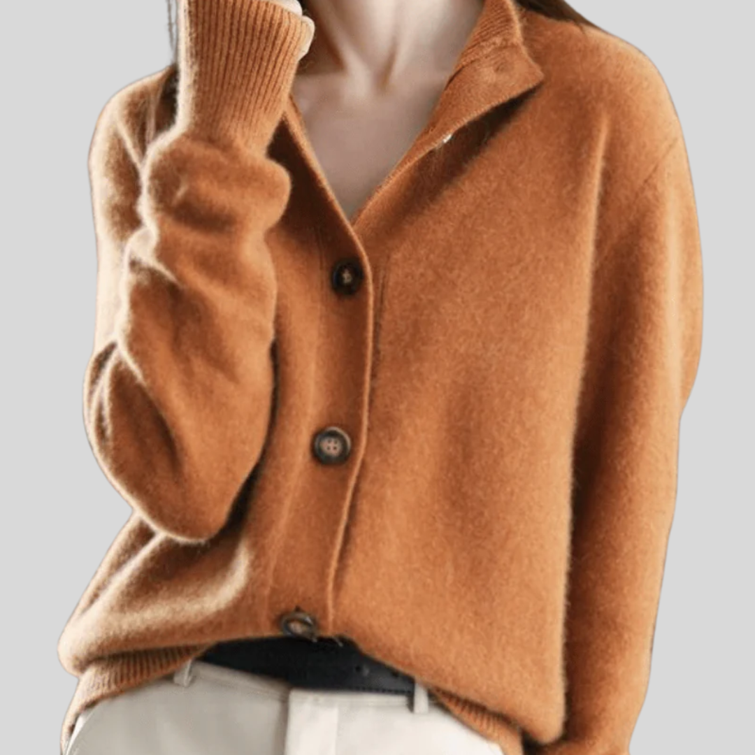 Saoirse | Retro-Style Cashmere Cardigan