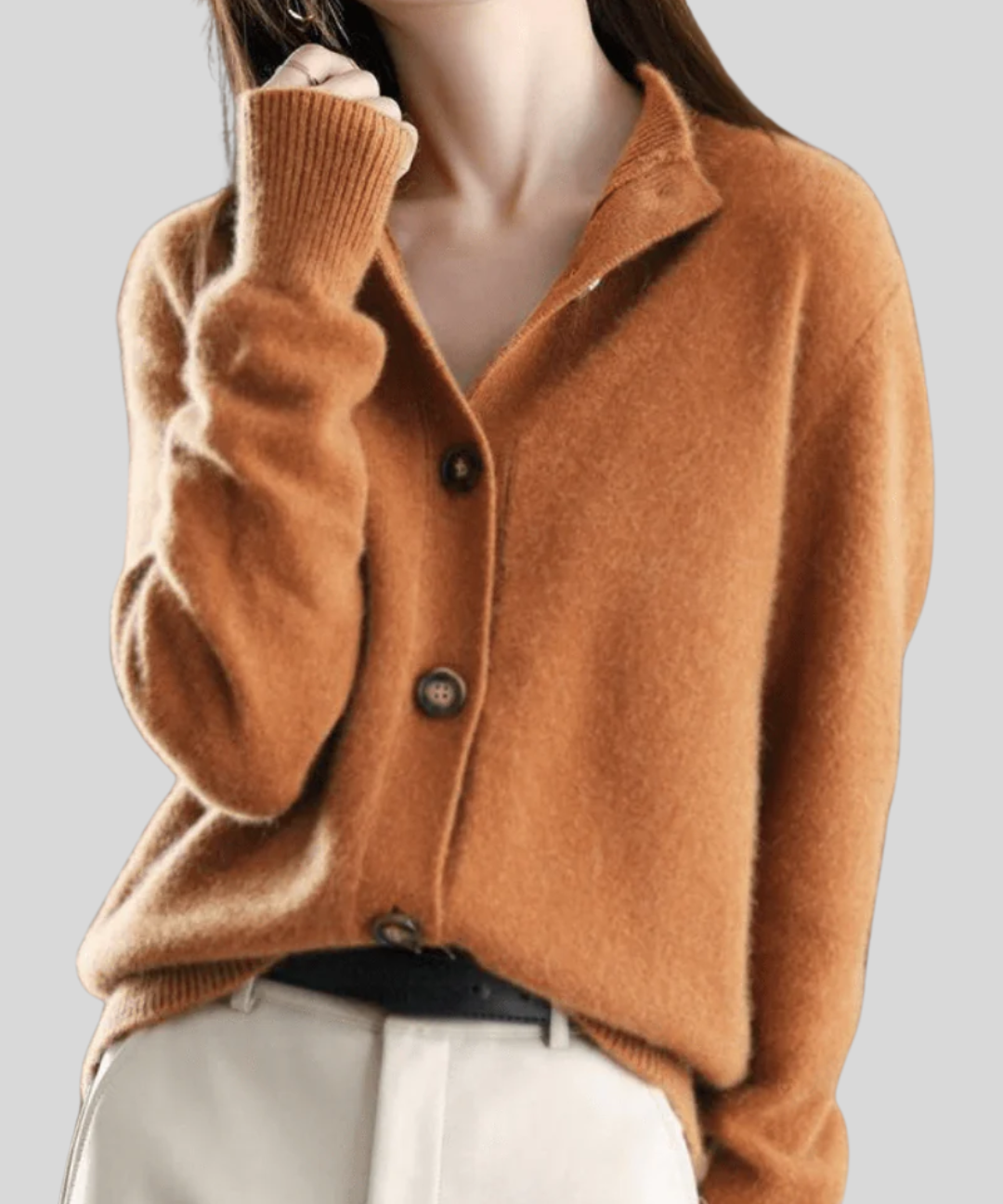 Saoirse | Retro-Style Cashmere Cardigan