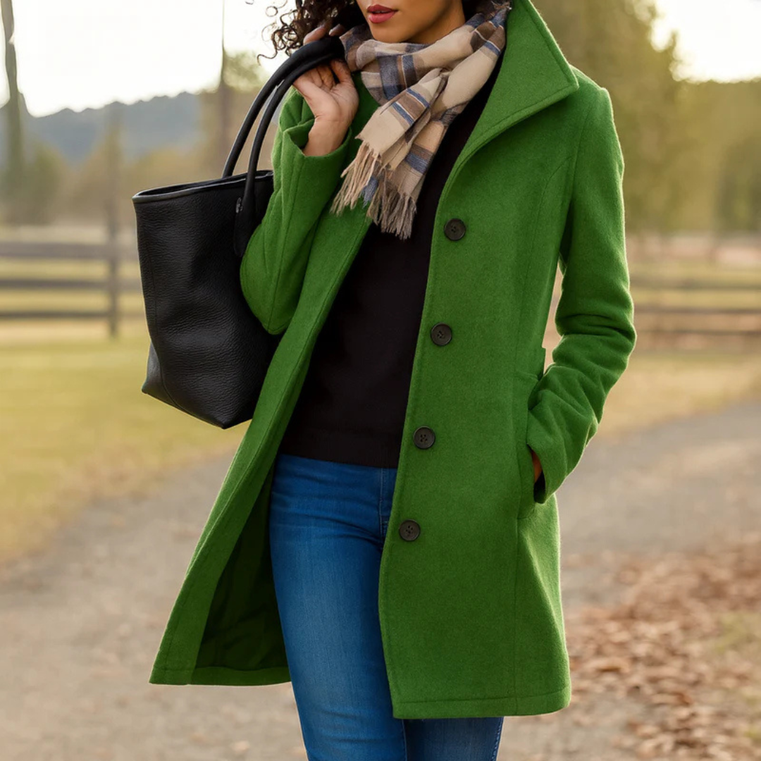 Caitriona | Ein-Knopf-Mantel