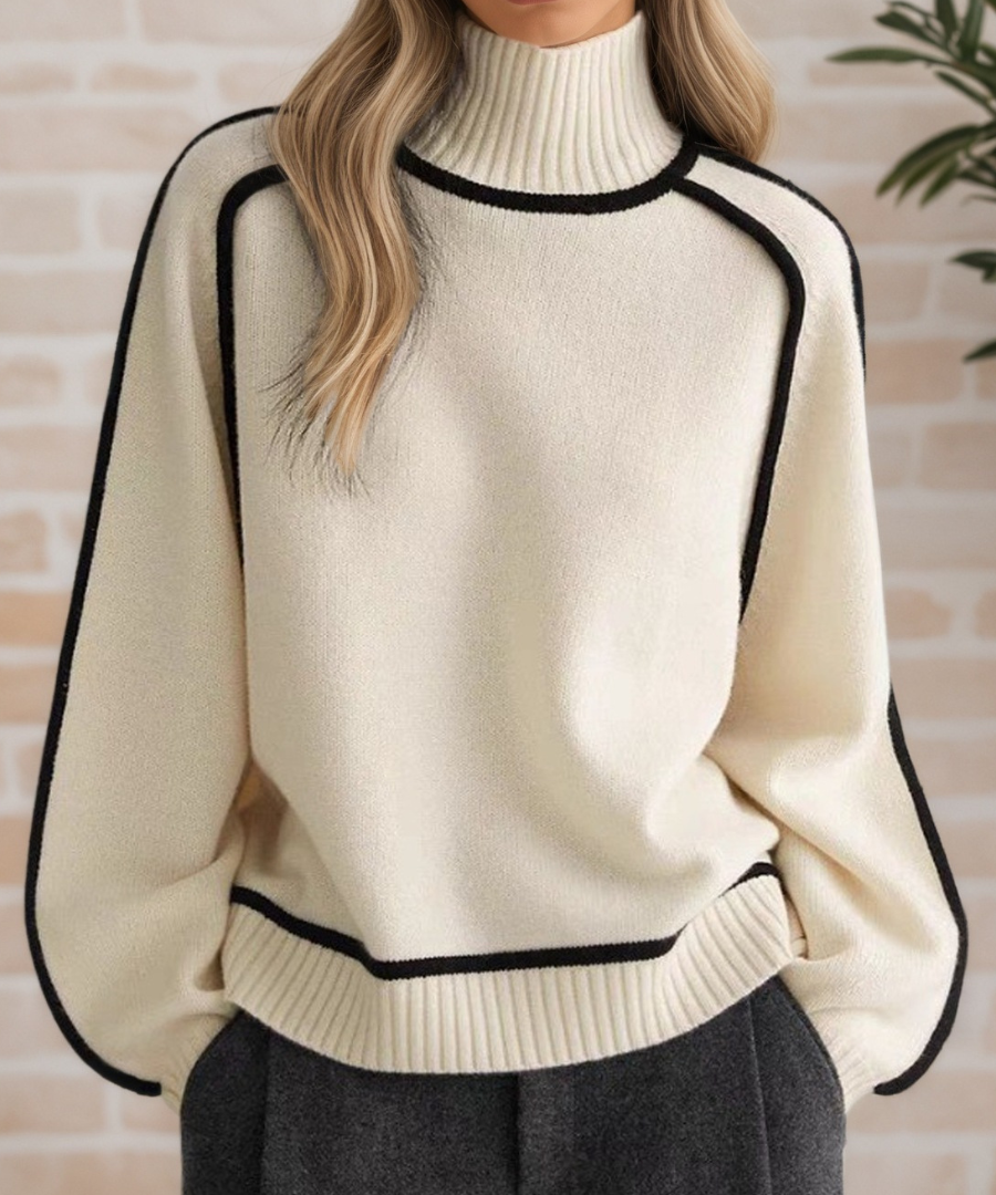 Sile | Eleganter Hochkragen-Pullover