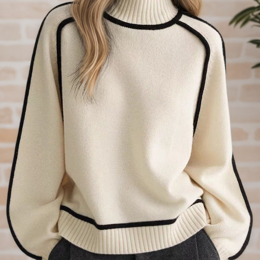 Sile | Eleganter Hochkragen-Pullover