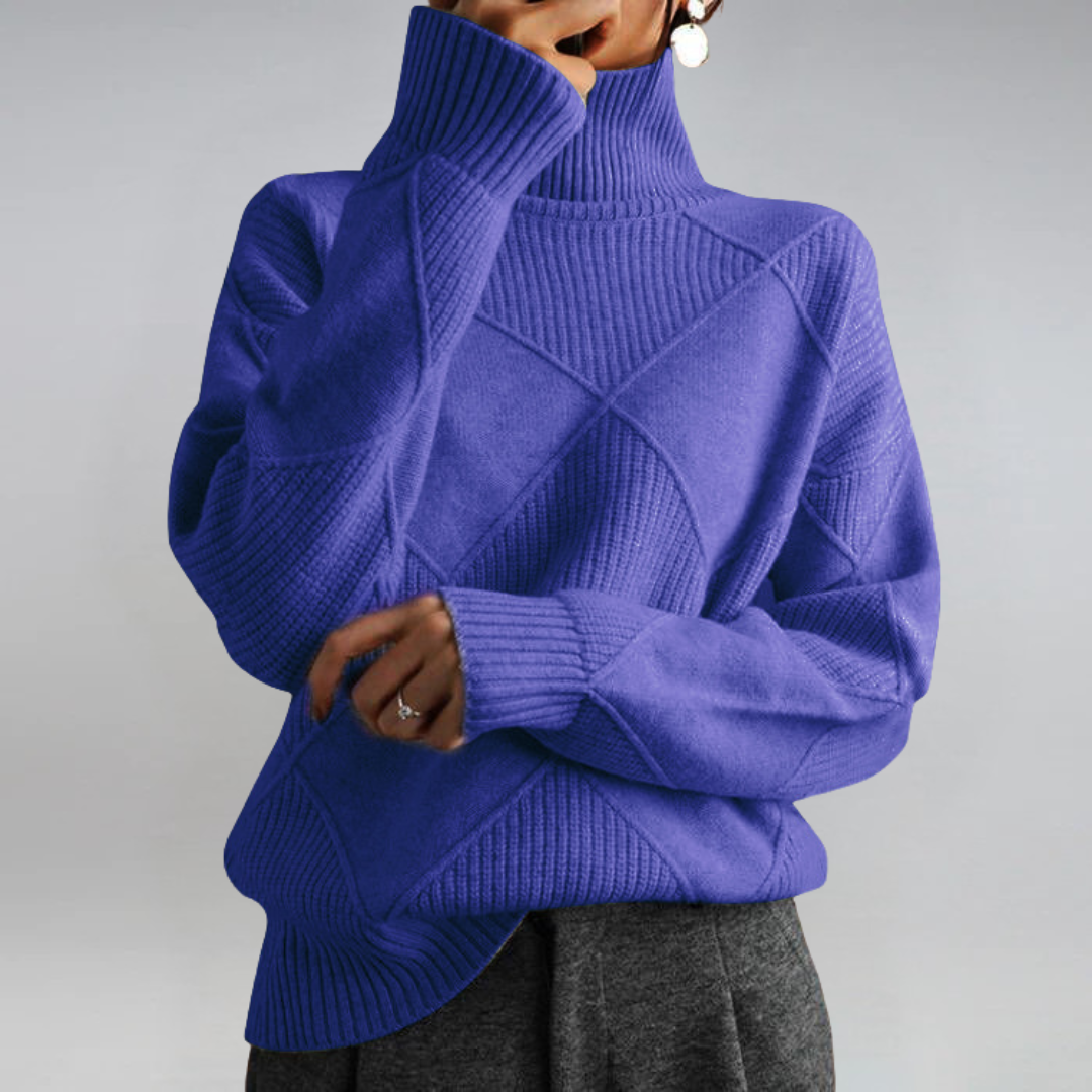 Órla | Luxuriöser Cashmere-Pullover mit hohem Kragen