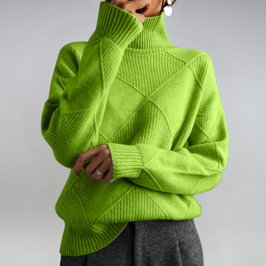 Órla | Luxuriöser Cashmere-Pullover mit hohem Kragen