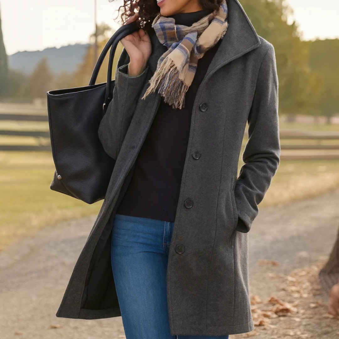Caitriona | Ein-Knopf-Mantel