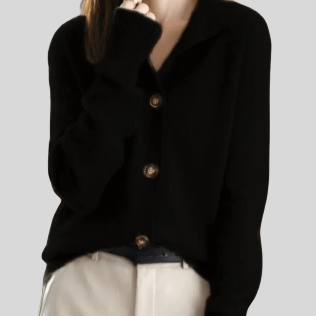 Saoirse | Retro-Style Cashmere Cardigan