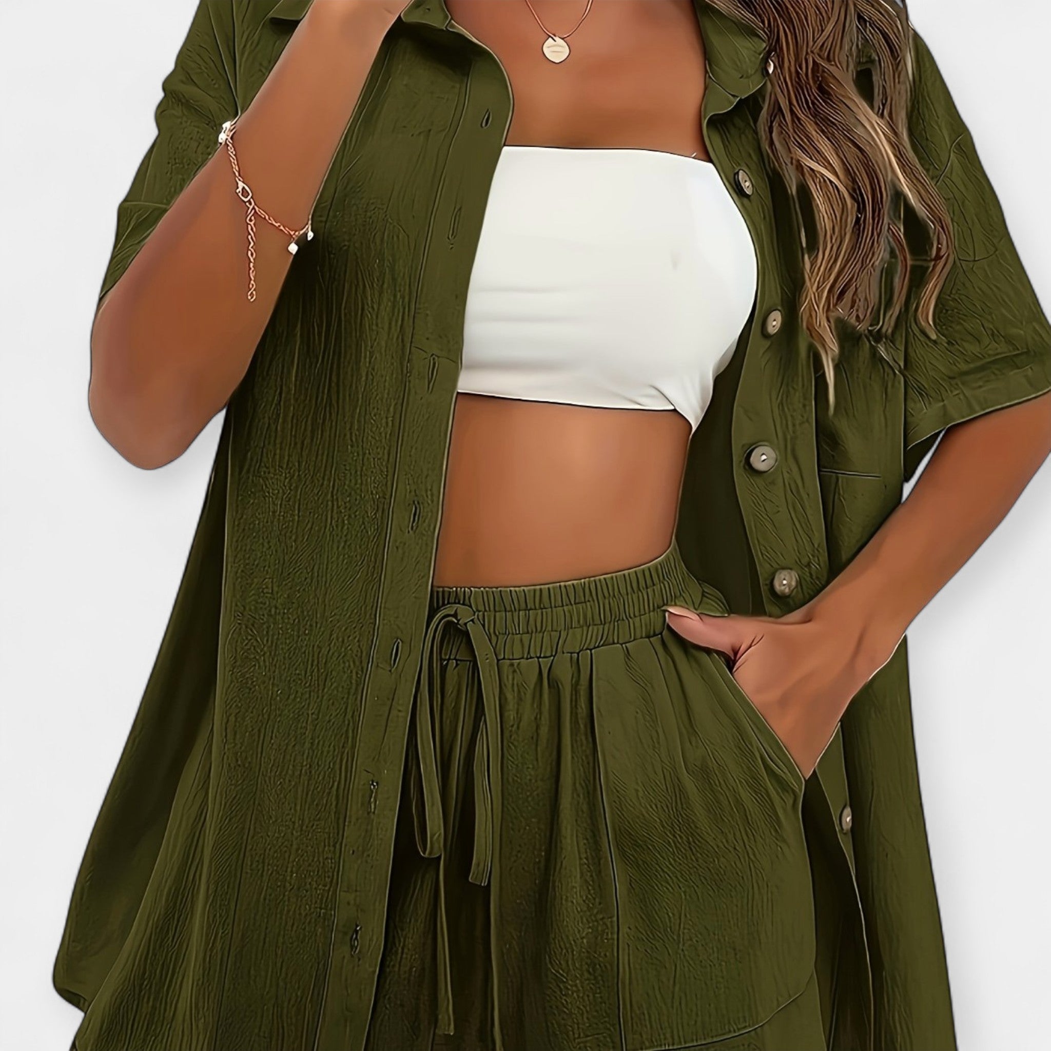 Isolde | Shirt- und Shorts-Set