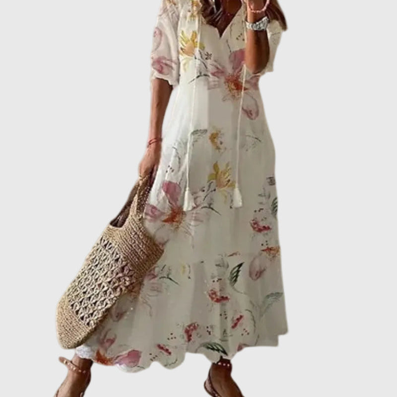 Muireann | Vintage Boho Maxi Sommerkleid