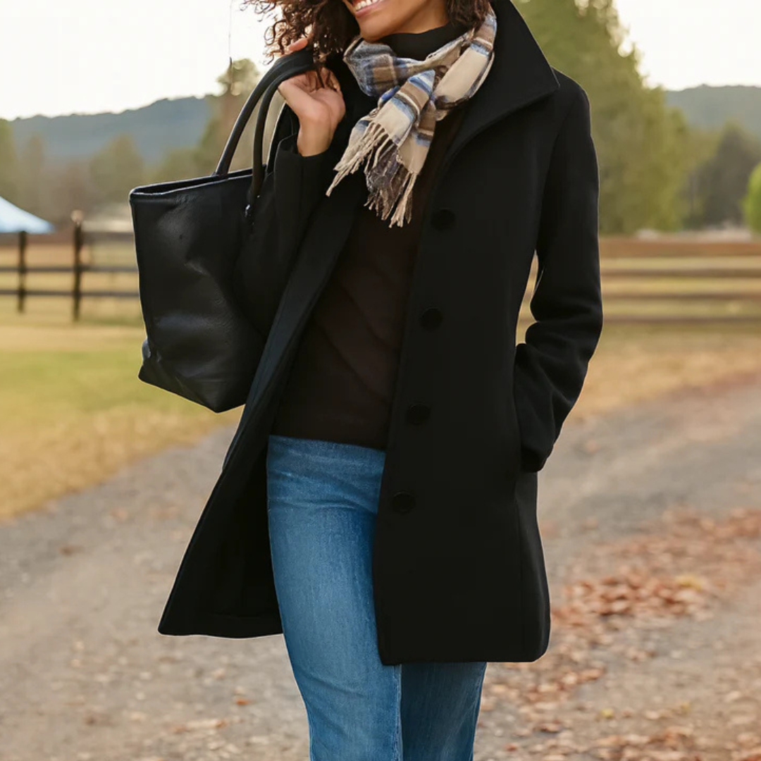 Caitriona | Ein-Knopf-Mantel