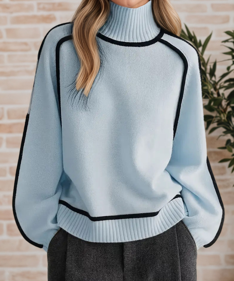 Sile | Eleganter Hochkragen-Pullover