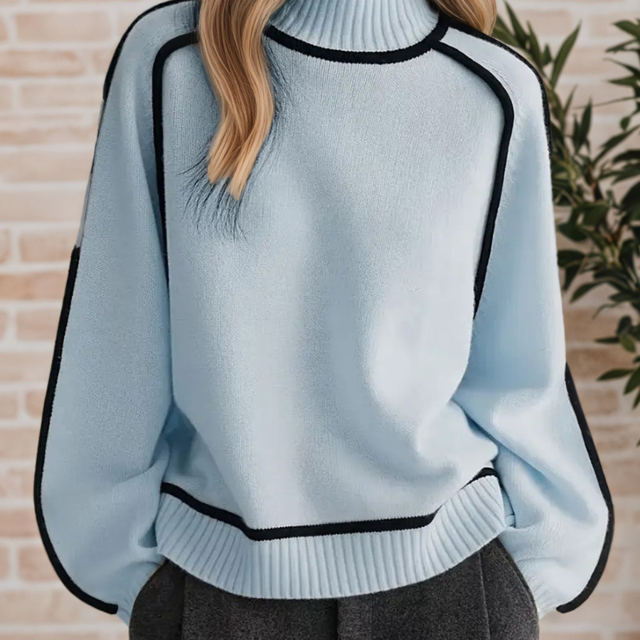 Sile | Eleganter Hochkragen-Pullover