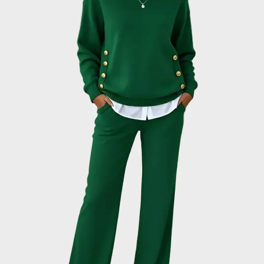 Grella | Elegantes Sweater-Set mit Knöpfen