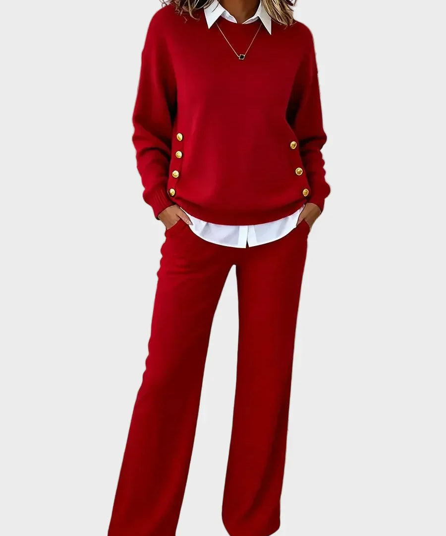 Grella | Elegantes Sweater-Set mit Knöpfen
