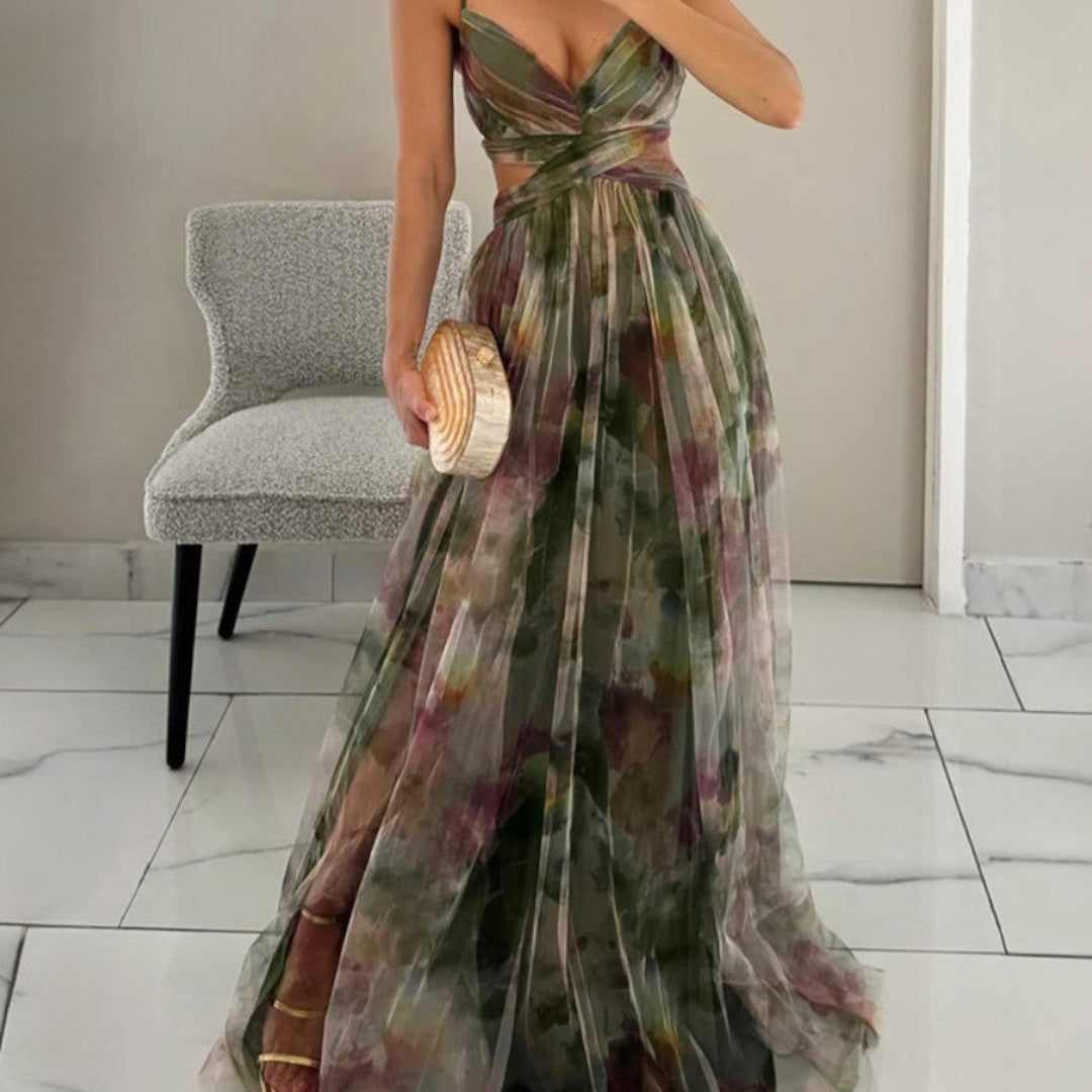 Giselle | Zauberhaftes Maxi-Kleid mit Blumenmuster