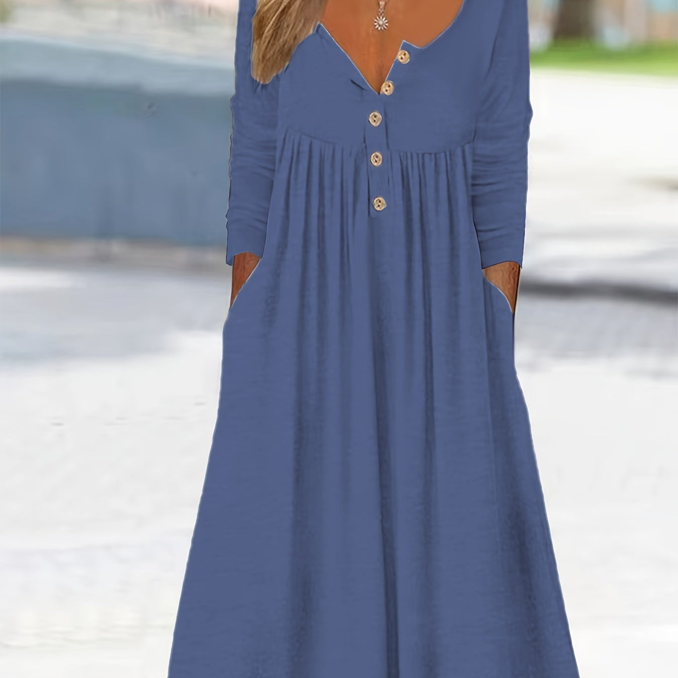 Caoimhe | Midi-Kleid mit Knopfleiste