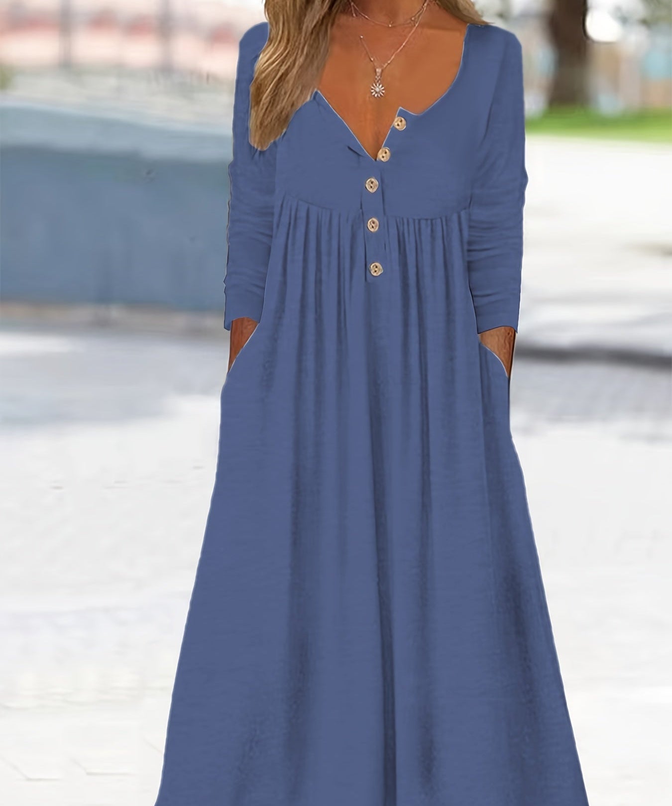Caoimhe | Midi-Kleid mit Knopfleiste