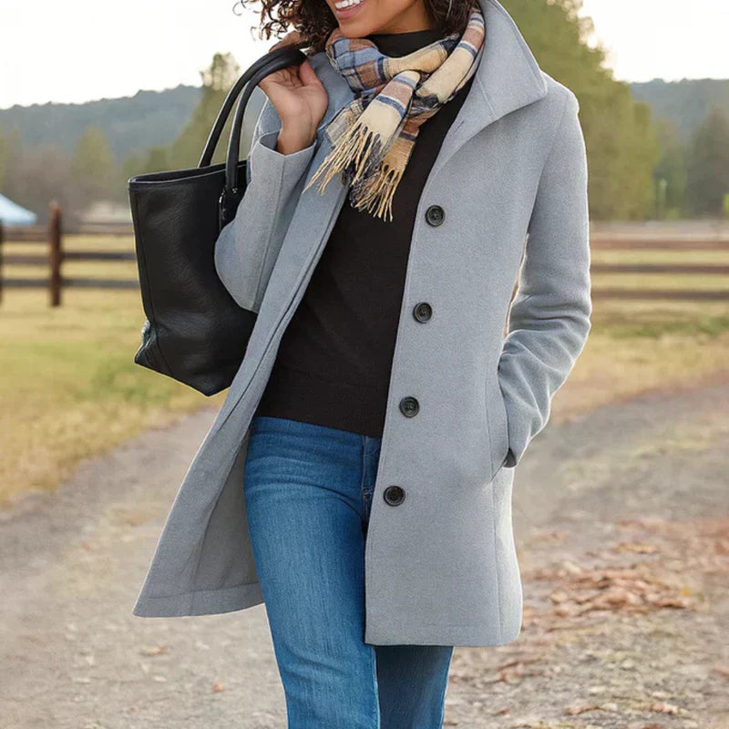 Caitriona | Ein-Knopf-Mantel