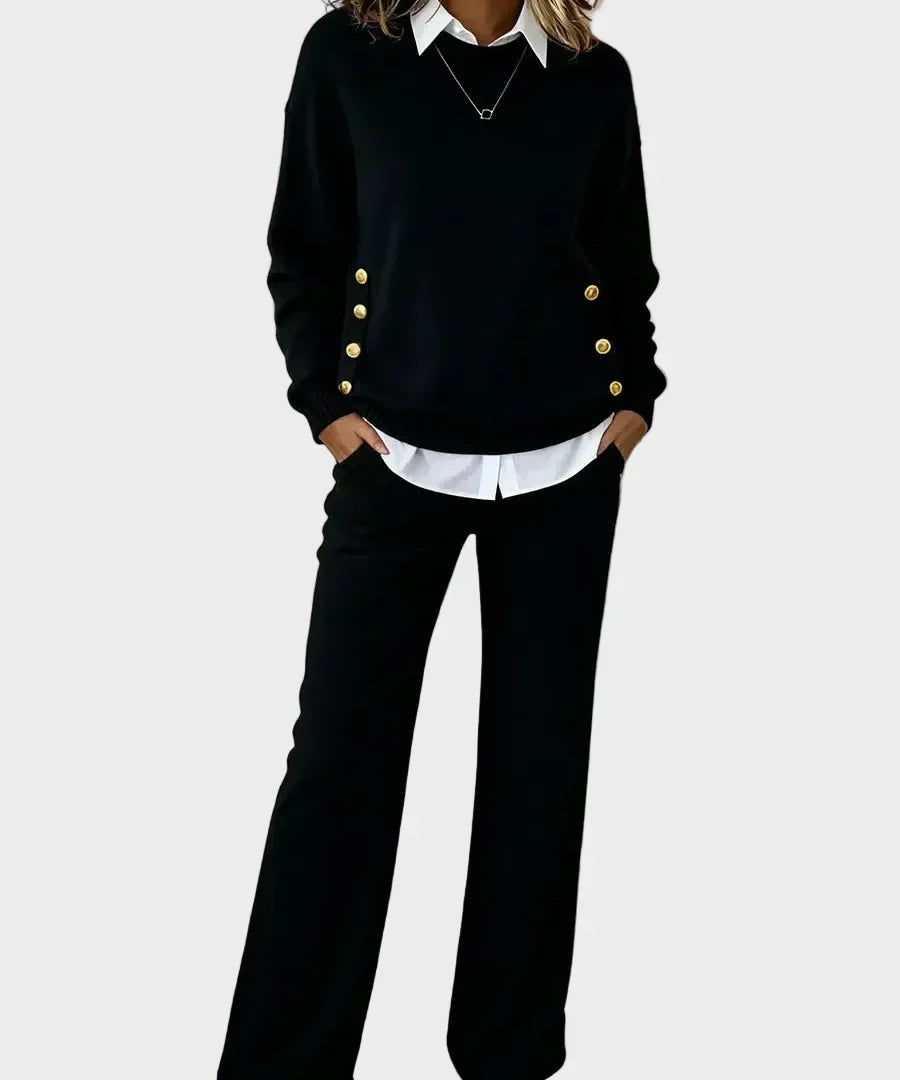 Grella | Elegantes Sweater-Set mit Knöpfen