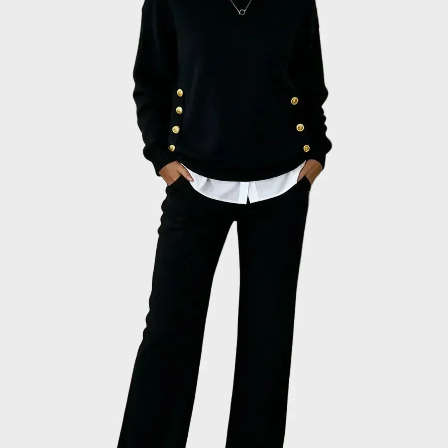 Grella | Elegantes Sweater-Set mit Knöpfen