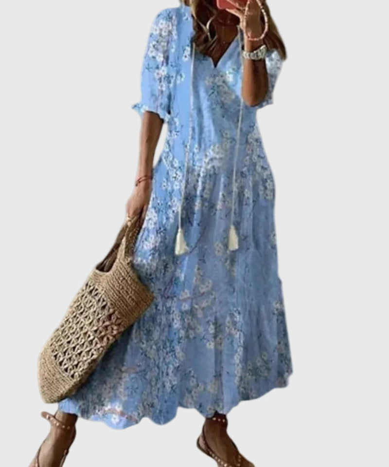 Muireann | Vintage Boho Maxi Sommerkleid