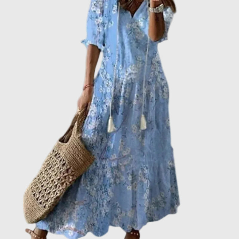 Muireann | Vintage Boho Maxikleid für den Sommer