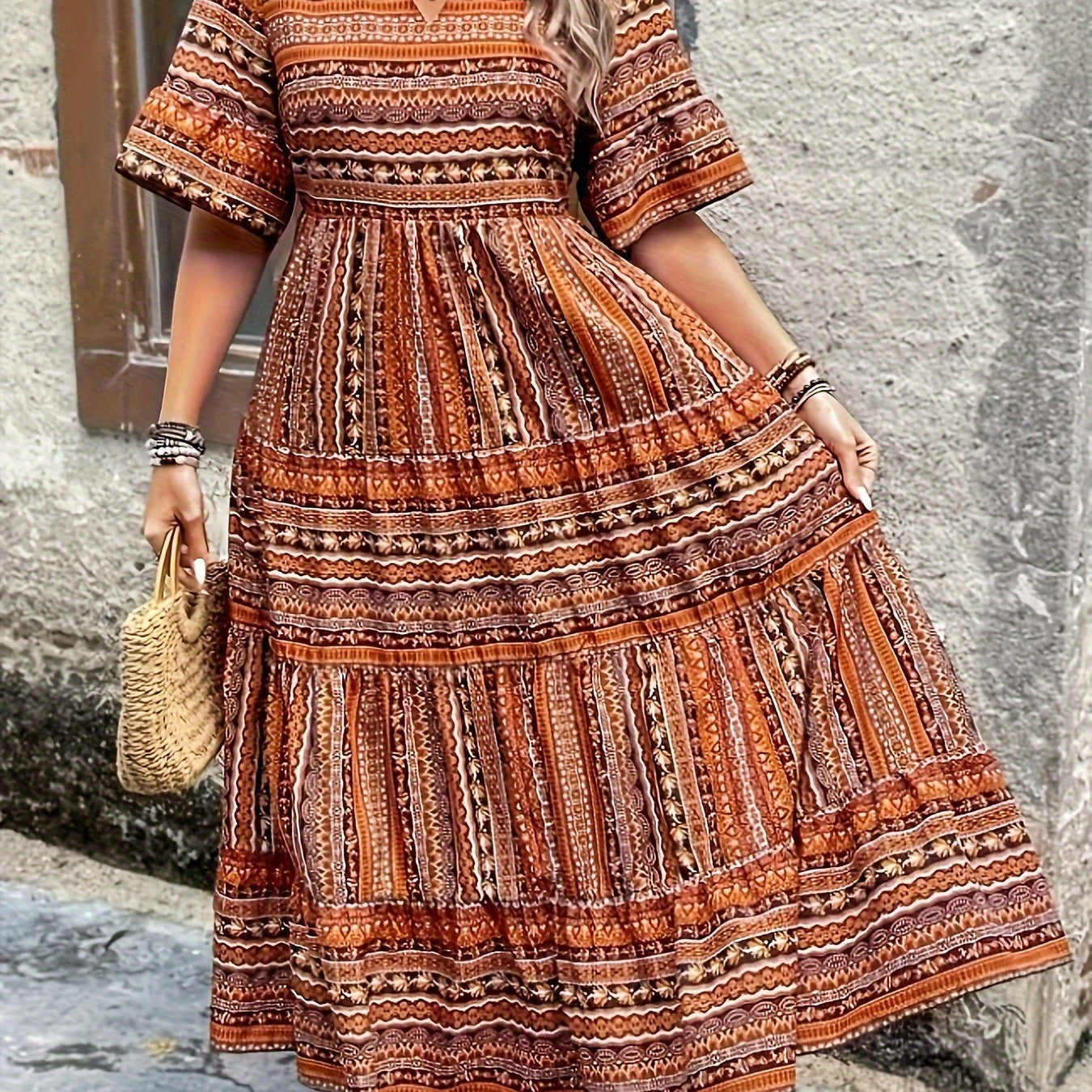 Doireann | Fließendes Ethno-Kleid