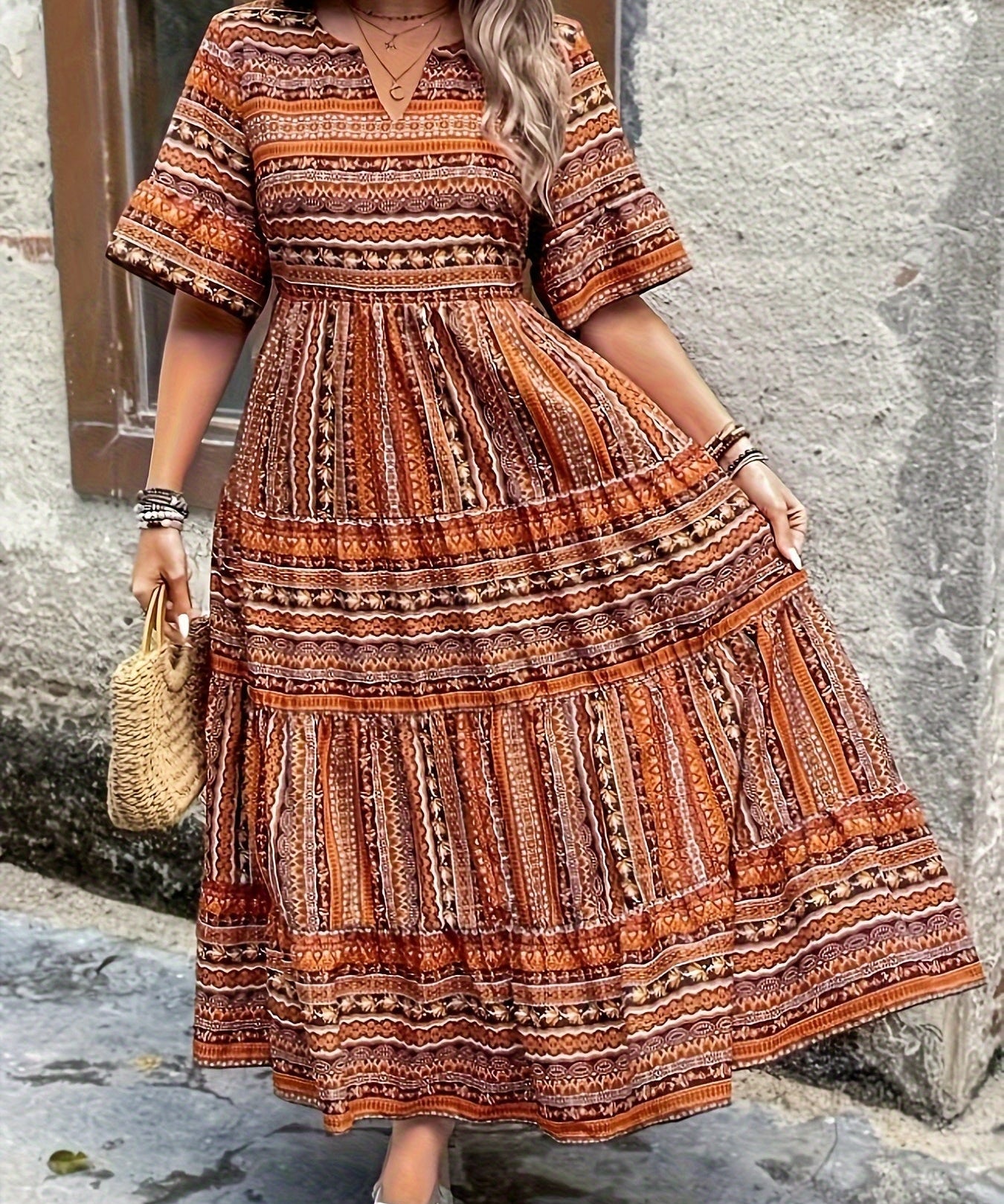 Doireann | Fließendes Ethno-Kleid