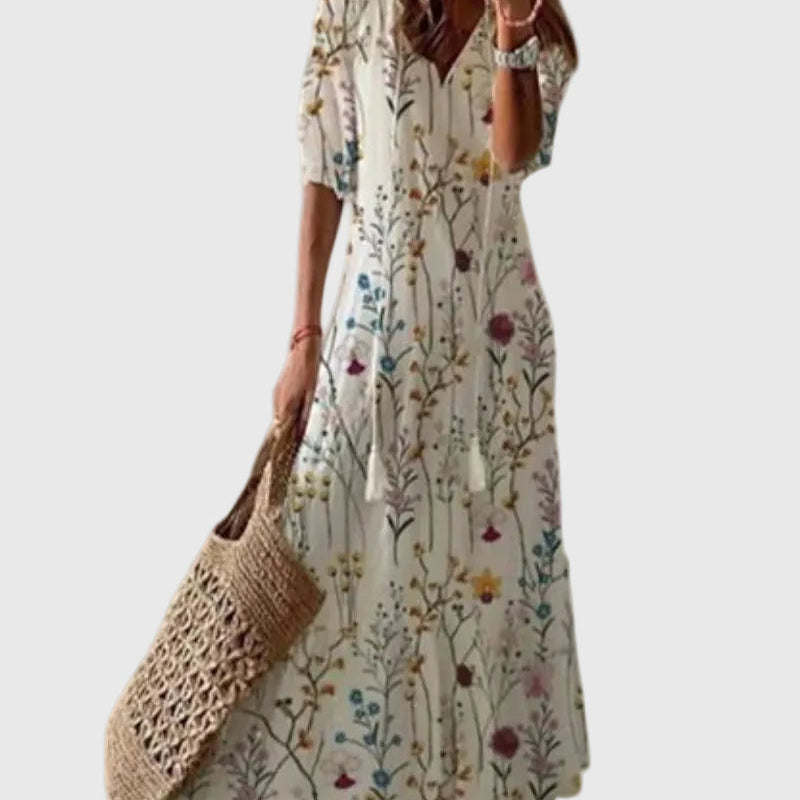 Muireann | Vintage Boho Maxi Sommerkleid