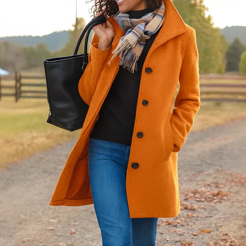 Caitriona | Ein-Knopf-Mantel