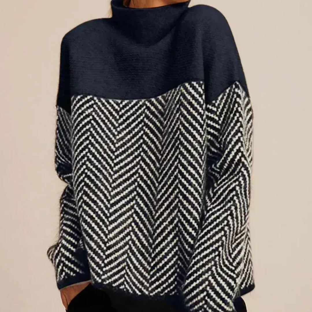 Roisin | Hochkragen Baumwollpullover